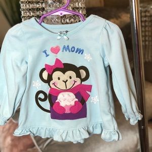 I love Mom Monkey shirt